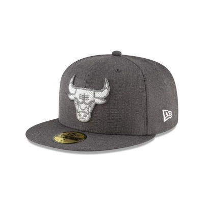 Chicago Bulls Gorra | New Era NBA Terrycloth 59fifty Fitted Cap Mexico - Grises